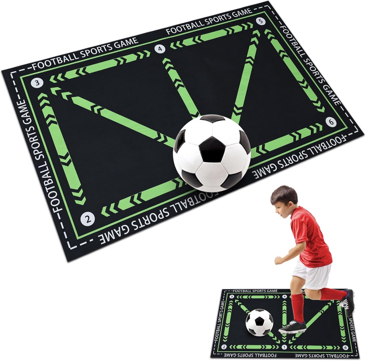 Voetbal Trainingsmat voor Dribbelen en Balcontrole (60x90 cm)