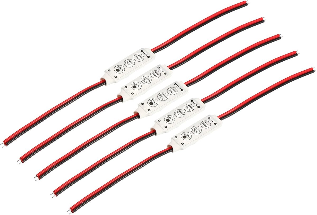 Ledstrip Dimmer - Mini Controller - Verlichting Instellen - 3 Toetsen Bediening - 5 Volt 24 Volt