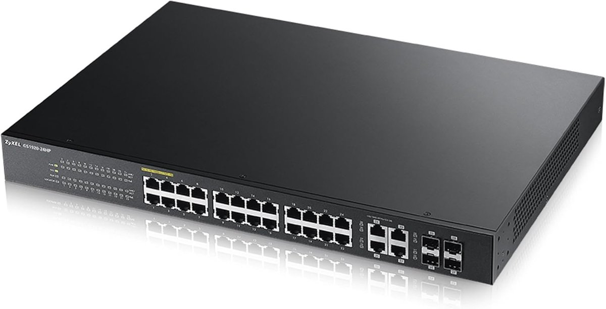Managed PoE Switch - Gigabit Netwerk Switch - Zakelijk Netwerk - 24 Poorten PoE+ - 375 Watt Budget