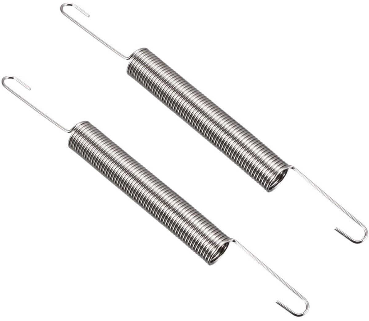 Set van 2 Trekveren met Dubbele Haken - 60 mm Vrije Lengte - Industriële Verlengveren