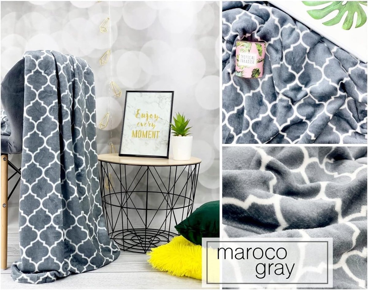 Kerstdeken Microvezel - Knuffelwarm plaid - Gezellige sfeer - Extra dik materiaal - 160 x 200 cm - Patroon 12
