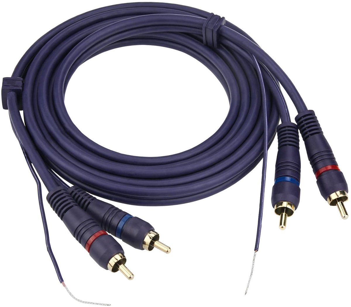 Audiokabel - Verbindingskabel - Draaitafel Aansluiten - Met Aardingsdraad - 18 Meter - Zwart