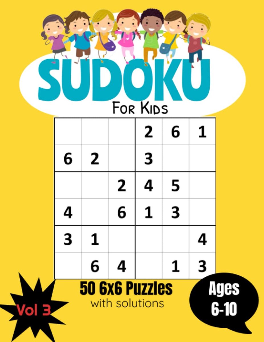 Kinder Sudoku Boek - Logische Puzzels - Hersenen Trainen - Grote Cijfers - 21x28 cm