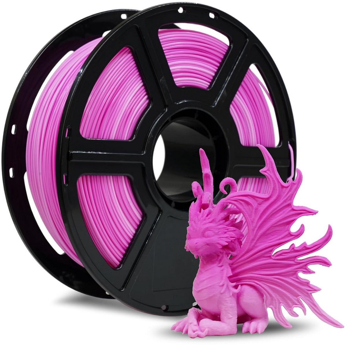 PLA 3D Printer Filament 1.75mm Snel Printen Sterk Goede Flow 1kg Spoel Kleurverloop Roze Wit