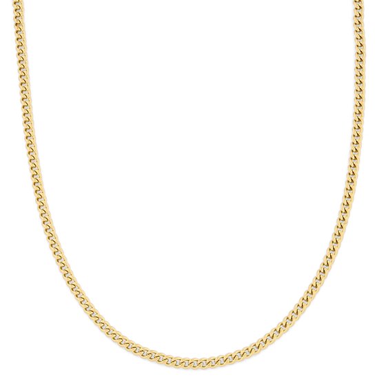 Lucleon - Heren - Roestvrij Staal Schakelketting - Goudkleurig