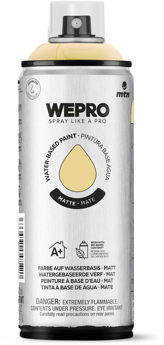 Spuitbus Vanilla Mat MTN WEPRO WATER-BASED PAINT 400ML