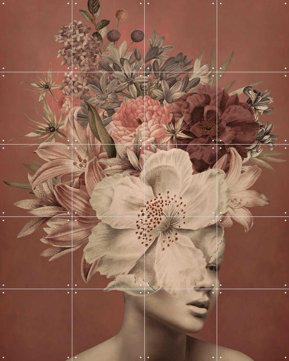 IXXI From the Garden, Marja van den Hurk - 80 x 100 cm - Gratis ophangtool - Grote wanddecoratie en posters - Grafisch Ontwerp, Illustraties