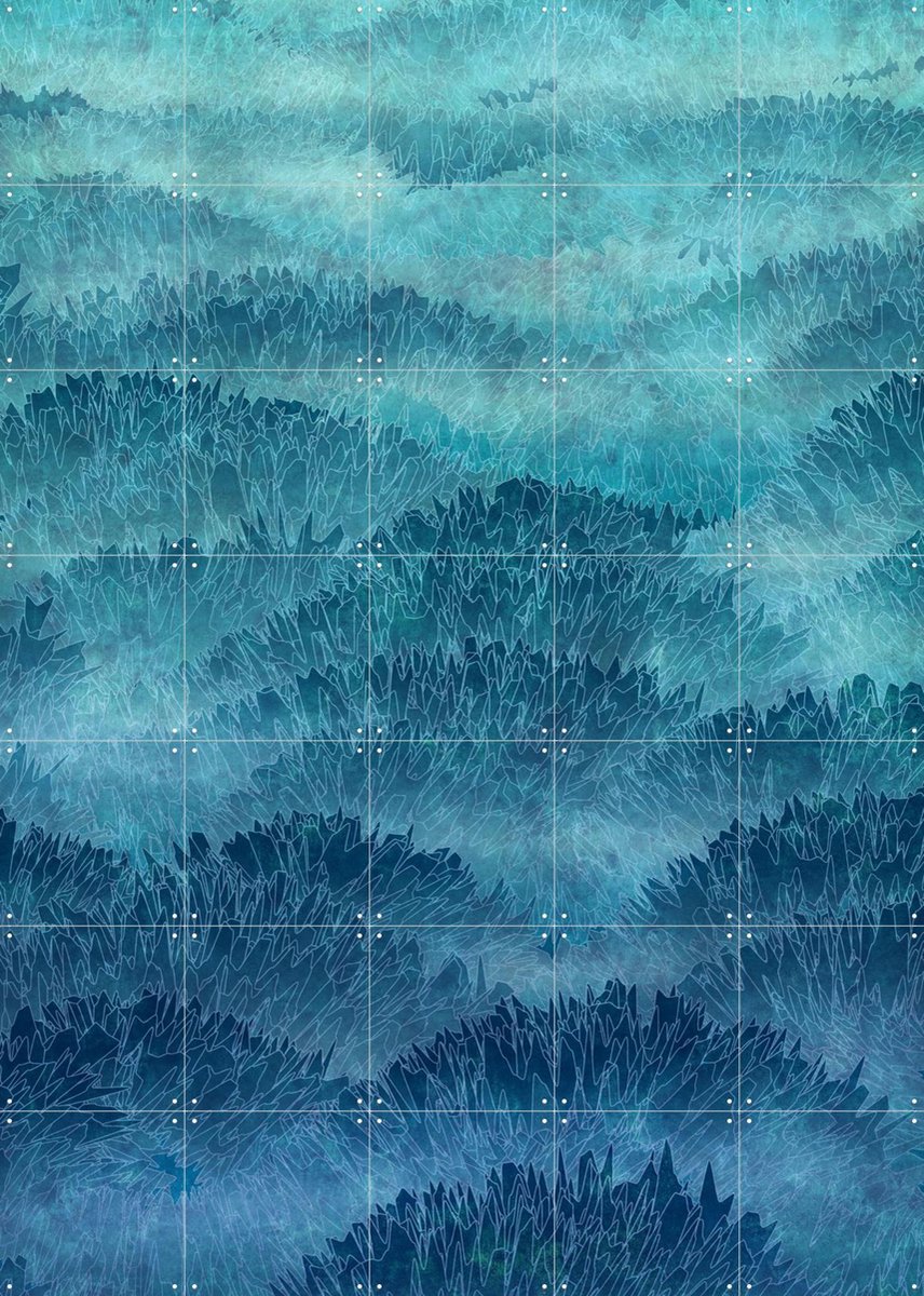 IXXI Eastern Hills, Angelo Cerantola - 100 x 140 cm - Gratis ophangtool - Grote wanddecoratie en posters - Illustraties, Abstract, Woonkamer