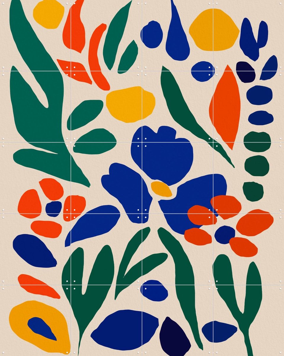 IXXI Expression Of Nature’s Vivid Beauty, Little Dean & Various - 80 x 100 cm - Gratis ophangtool - Grote wanddecoratie en posters - Kleurrijk