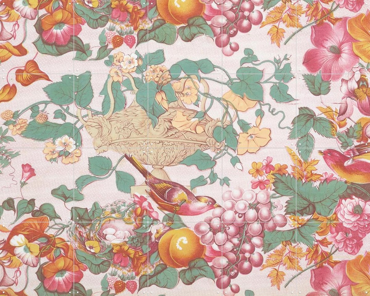 IXXI Furnishing Fabric II, Victoria and Albert Museum - 100 x 80 cm - Gratis ophangtool - Grote wanddecoratie en posters - Klassiek, Vintage