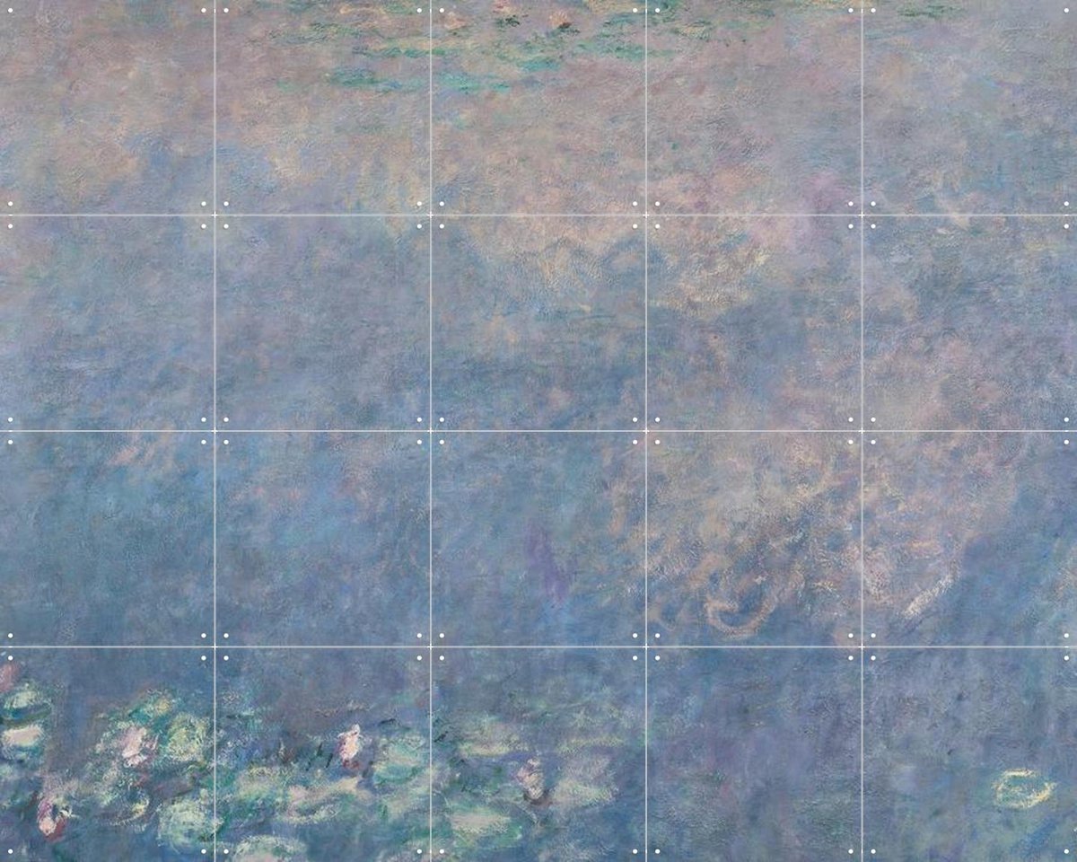 IXXI The two Willows detail I, Claude Monet & Musée de l'Orangerie - 100 x 80 cm - Gratis ophangtool - Grote wanddecoratie en posters - Klassiek