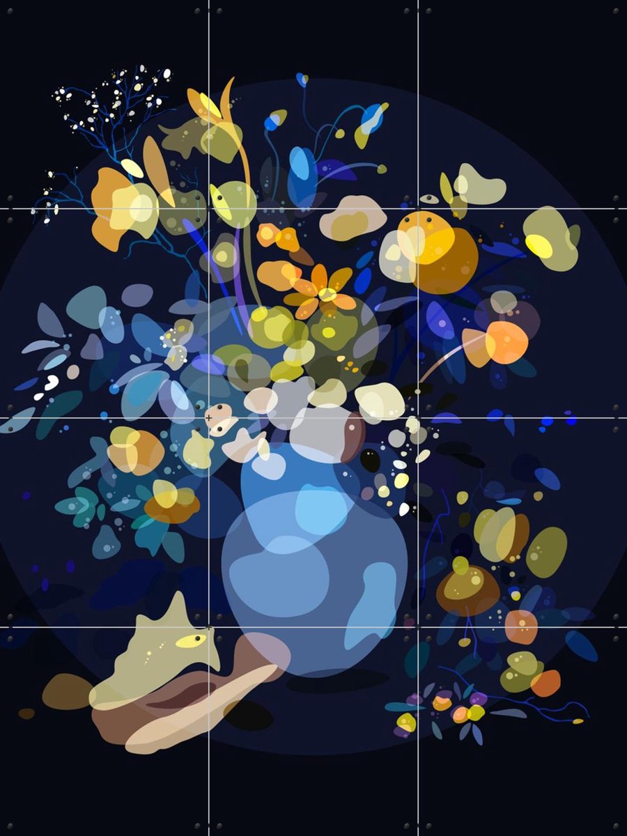 IXXI Allegory of Spring, Wesley van der Heijden & Rijksmuseum 2.0 - 60 x 80 cm - Gratis ophangtool - Grote wanddecoratie en posters - Abstract