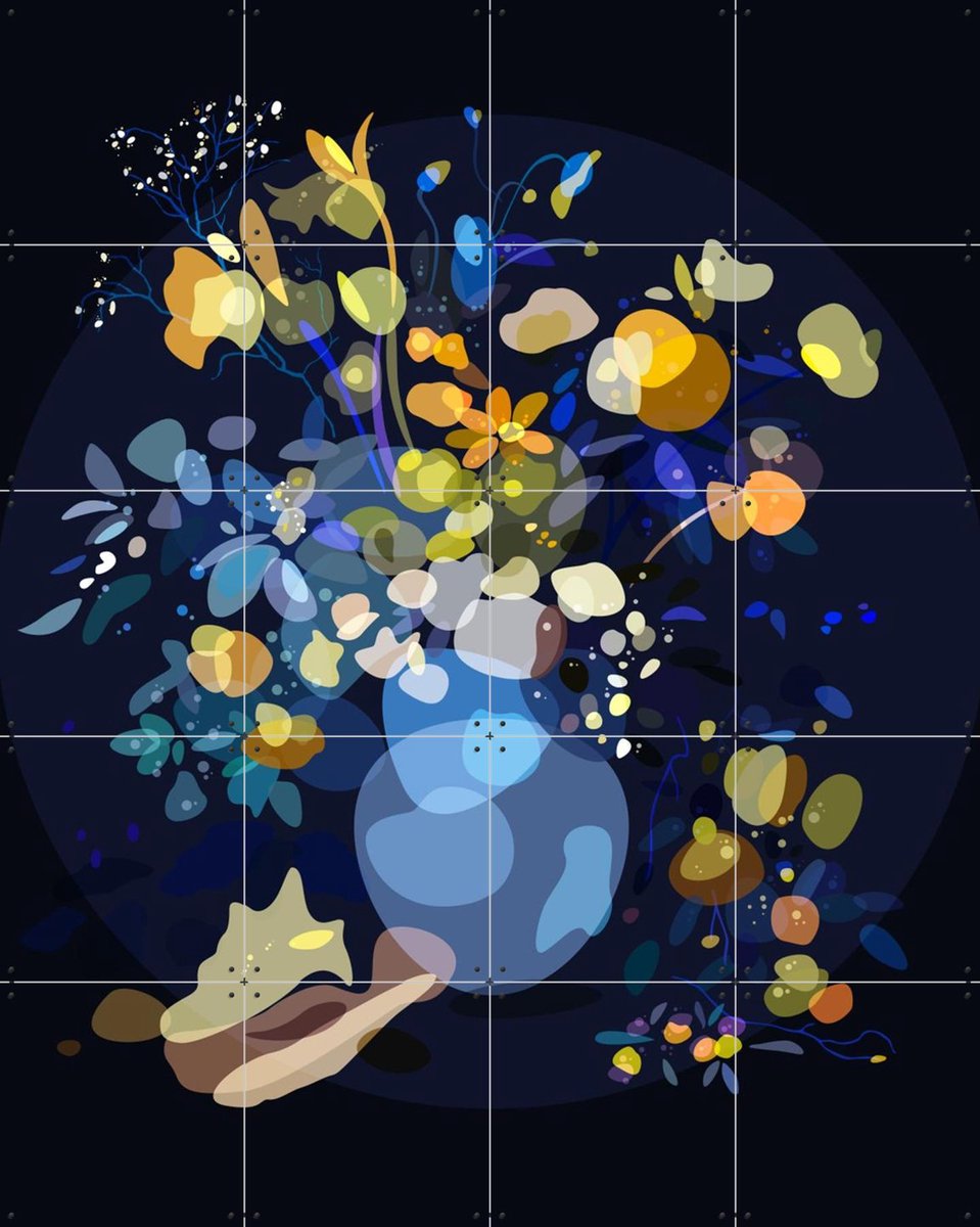IXXI Allegory of Spring, Wesley van der Heijden & Rijksmuseum 2.0 - 80 x 100 cm - Gratis ophangtool - Grote wanddecoratie en posters - Abstract