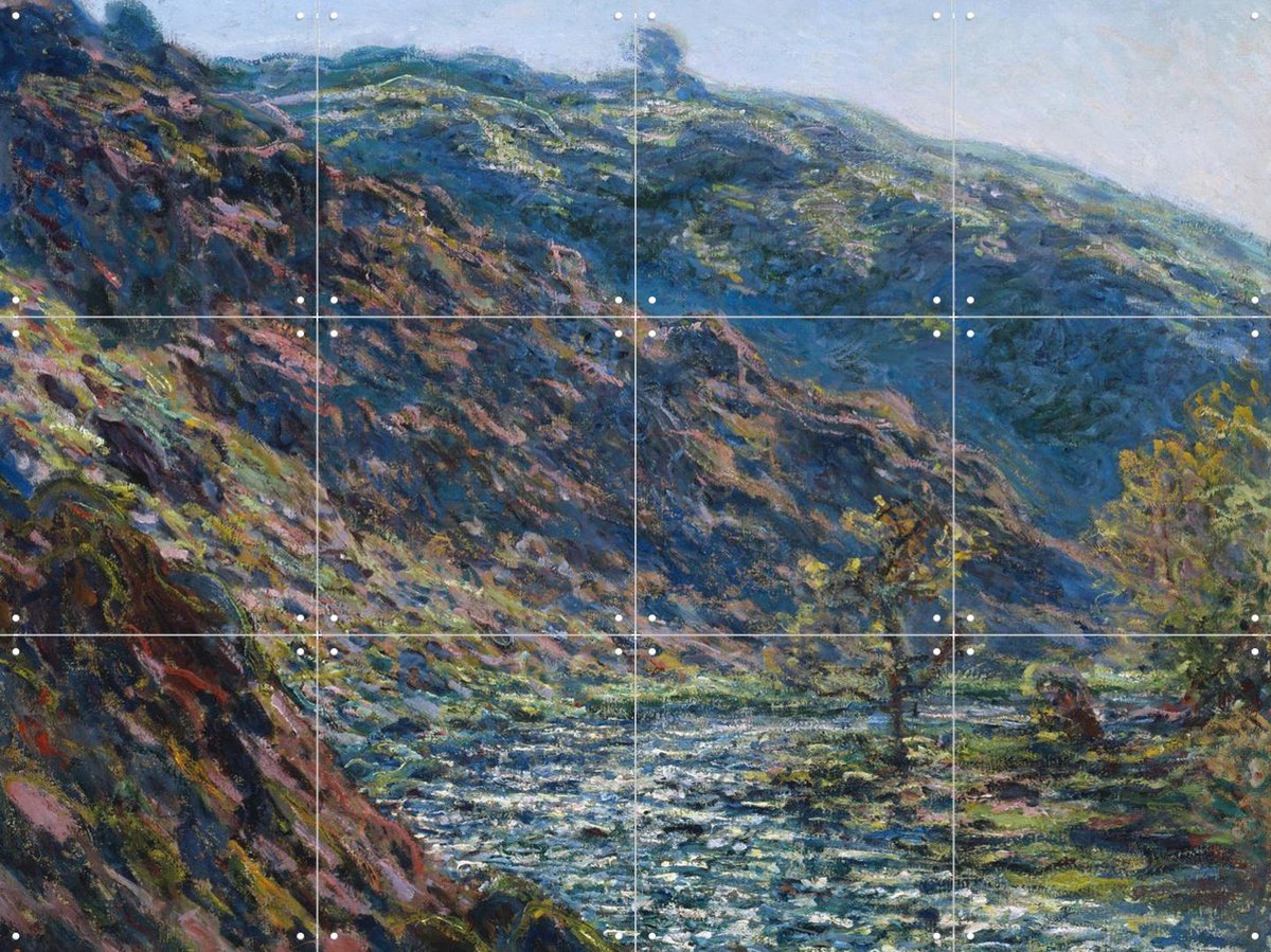 IXXI Valley of the Petite Creuse, Claude Monet & Museum of Fine Arts Boston - 80 x 60 cm - Gratis ophangtool - Grote wanddecoratie en posters -