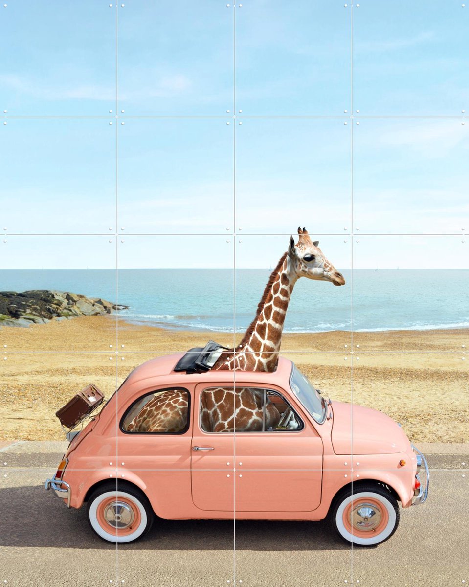 IXXI Italy, Paul Fuentes - 80 x 100 cm - Gratis ophangtool - Grote wanddecoratie en posters - Vintage, Speels, Pop art, Kleurrijk, Fotografie