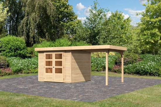 Tuinhuis Askola 3.5 met Overkapping 491 x 262 cm
