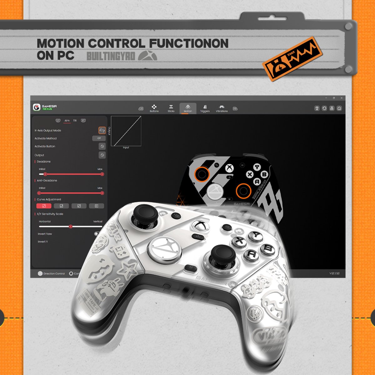 GameSir G7 Pro Xbox controller - Hall-effect triggers thumbnail 6
