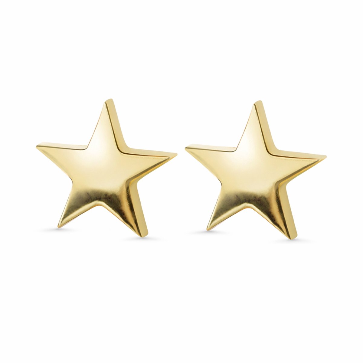 Amberz Ster oorbellen - Ster oorringen - Gold plated