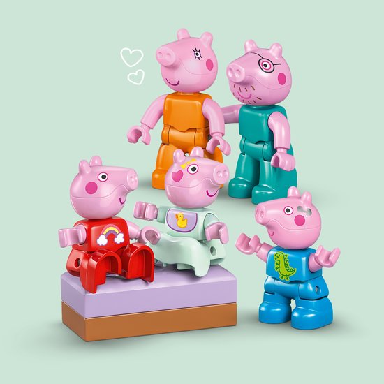 LEGO DUPLO - Peppa Big Familiehuis Dieren Speelgoed voor Peuters met Poppenhuis - 10467 van Lego. — afbeelding 5