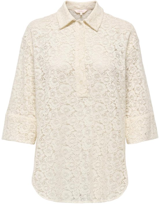 Only Blouse Onlrao 3/4 Lace Shirt Wvn Cs 15368393 Birch Dames Maat - XS