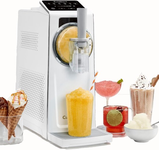 Cuisinart - 6-in-1 IJsmachine - Frost Fusion - Sorbet- en frozen yoghurtmaker - IJsmaker - Wit - 1600ml