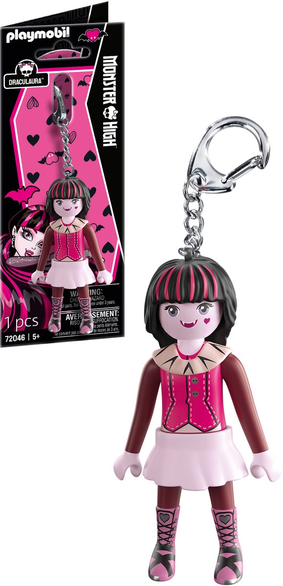 Playmobil 72046, Monster High, Sleutelring, Draculaura, 5 jaar, Meerkleurig