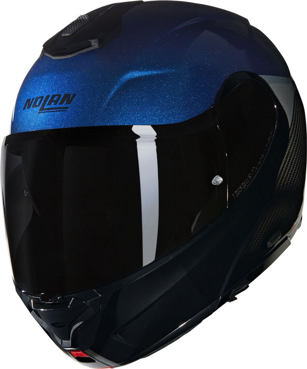 Nolan X-1005 Ultra Carbon Verniciatura Speciale 344 Carbon Diepblauw Glossy Systeemhelm - Helm