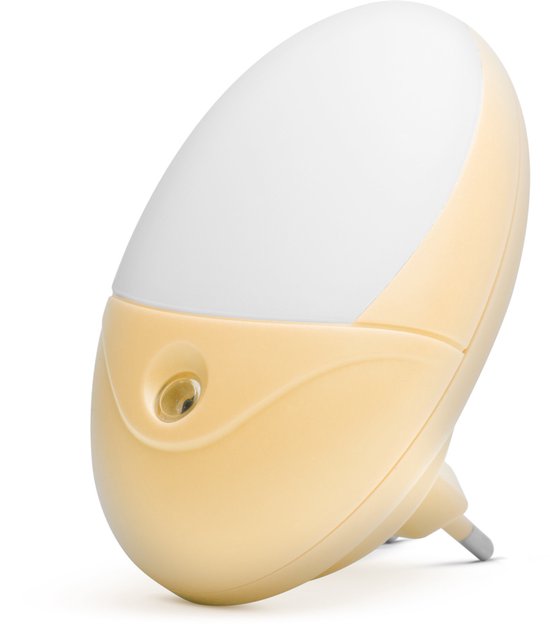 LED Stopcontact Stekker Nachtlampje - Met Lichtsensor - 240V - 6x LED (Koel Wit 6000K) - 0,5W - \~20 Lumen - Automatisch Aan/Uit - Energiezuinig - 30.000u Levensduur - Voor Slaapkamer, Gang & Kinderkamer [20281C] van Merkloos — afbeelding 3