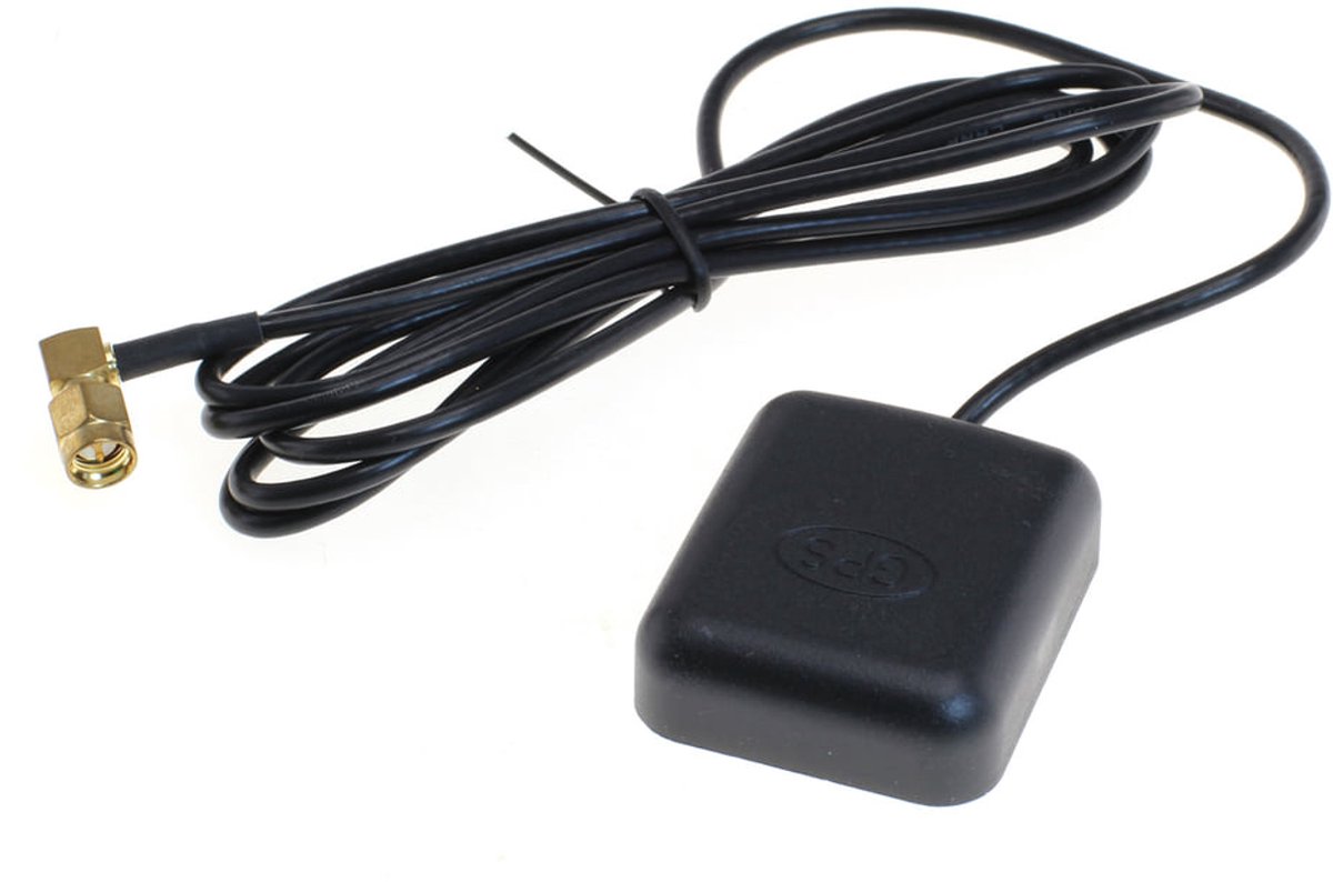OTB GPS Antenne mit SMA Anschluss und Magnetfuß 90 Grad Winkel-Stecker - 1,5m Kabellänge