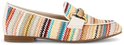 Linker Gabor instapper met zigzagpatroon in multicolor en gouden bit.