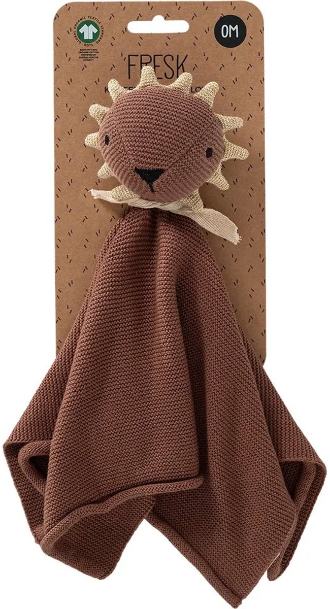 Fresk Knuffel - Knuffeldoekje - Tutpoppetje - Kraamcadeau voor Jongens en Meisjes - Baby Cadeau - Bruin - Lion van Fresk — afbeelding 2