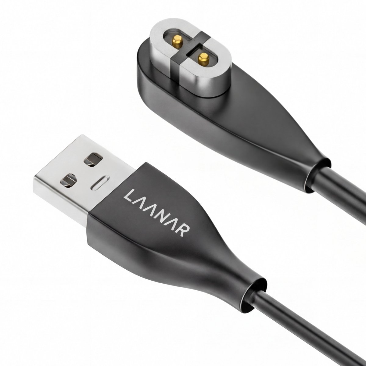 LAANAR® Oplaadkabel voor Shokz OpenRun / Pro / Pro Mini / Mini - AfterShokz Aeropex AS800 / AS810 / AS803 / ASC100SG - OpenComm ASC100 - Oplader Kabel - 1 Meter - Zwart - USB A