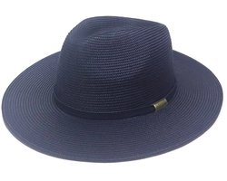 Contour Fedora – Zonnehoed Dames Opvouwbaar UV Bestendig UPF50+ Zomerhoed - Maat: L-XL: 61 cm - Navy Blauw