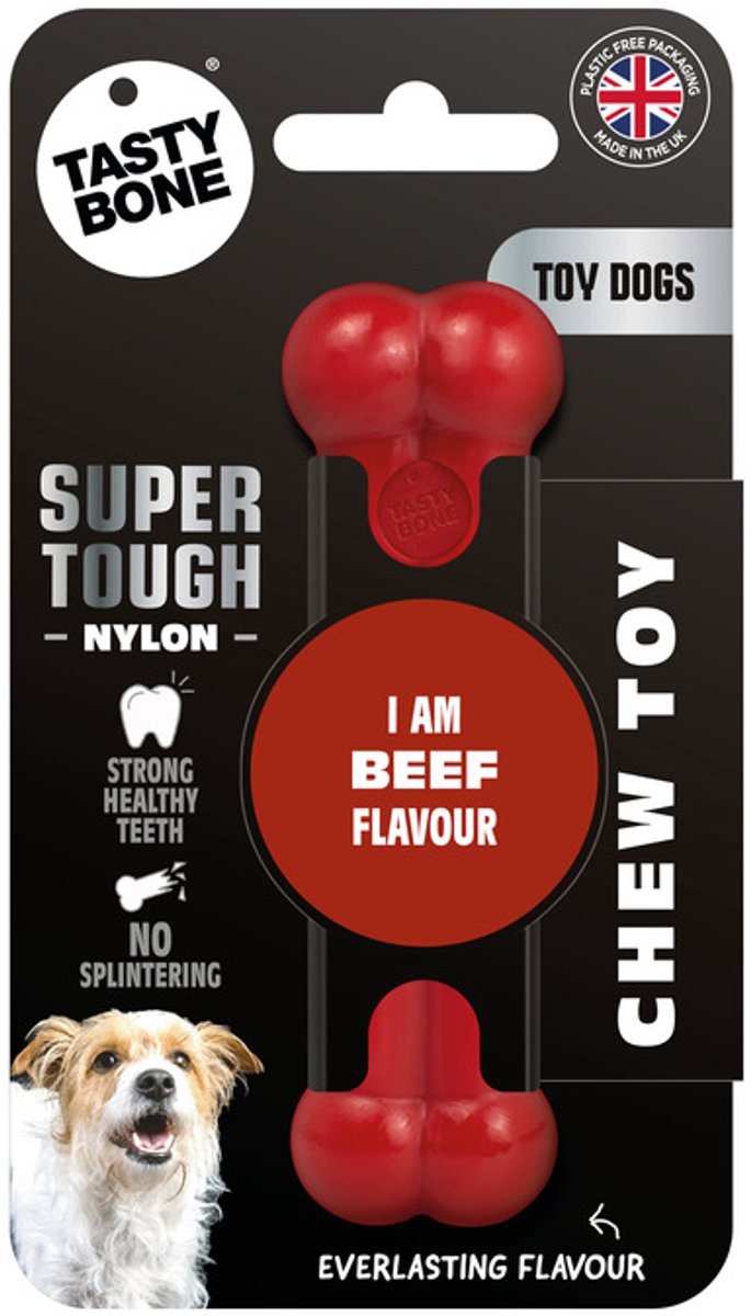 TastyBone - Toy - Beef - Hond - Kauwspeelgoed - Vegan - Kluif - Nylabone