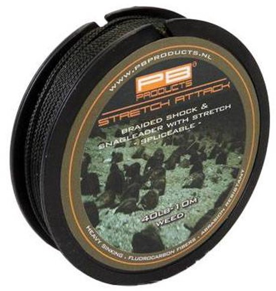 PB Products - Stretch Attack - Voorslag Leader 40 lb - 10 meter - Silt van PB Products — afbeelding 3
