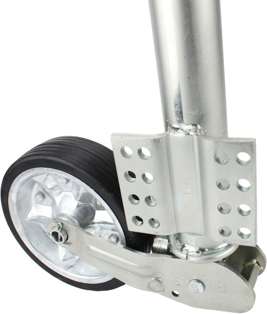 Automatisch Neuswiel 60mm | 250 kg | versterkt wiel | universele bevestigingsplaat — afbeelding 4