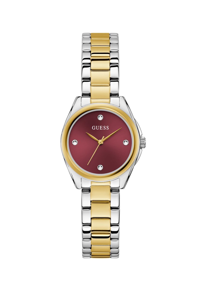 Guess Bette Quartz Analoog Horloge Tweekleurig Case: 100% Recycled Steel | Armband: 100% Stainless Steel 29 mm U1423L2M