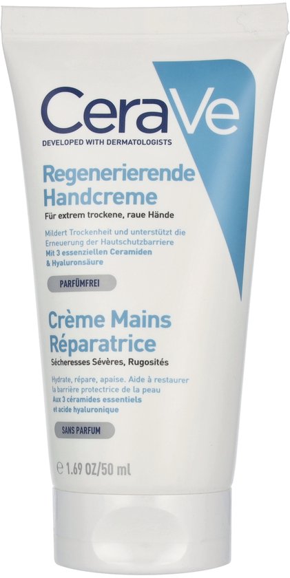 CeraVe Herstellende Handcrème - tegen Droge en Ruwe Handen - 50ml