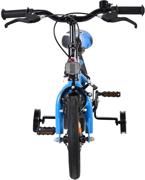 Volare Sportivo Kinderfiets - Jongens - 12 inch - Blauw Zwart - Twee Handremmen van Volare — afbeelding 3