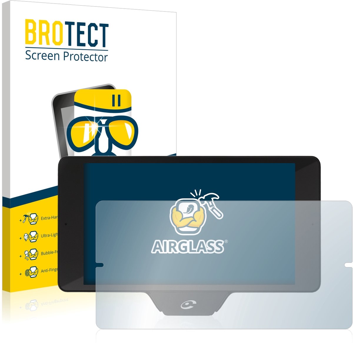 Screenprotector voor Coyote Nav+ 2017 Beschermglas transparant