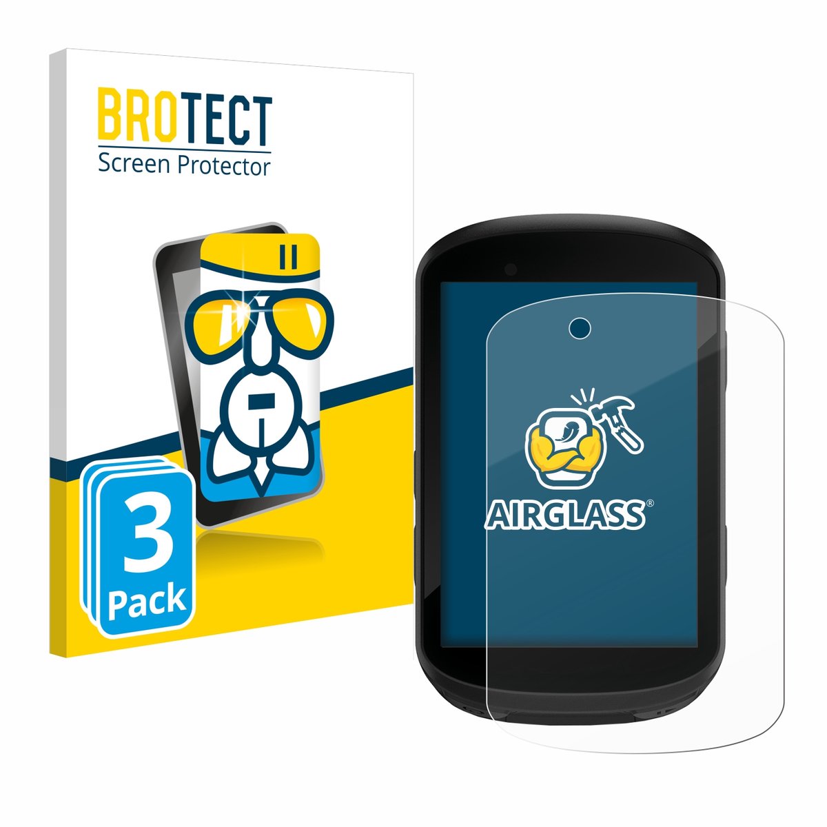 Screenprotector 3 Stuks voor Garmin Edge 530 / Edge 830 Beschermglas transparant