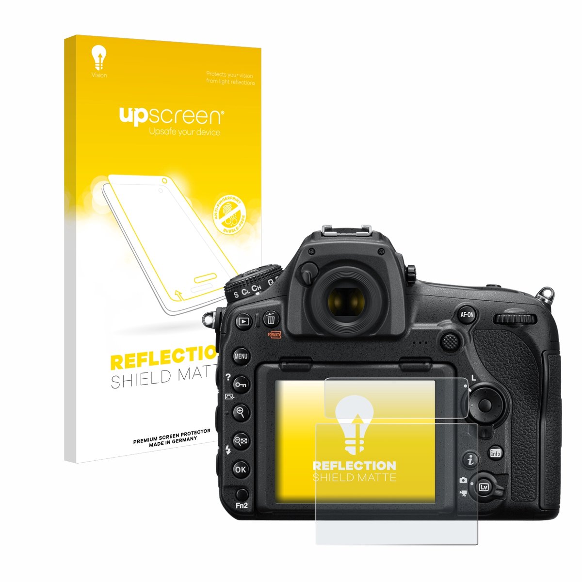 upscreen - Screenprotector voor Nikon D850 - Folie Beschermfolie anti glare matte
