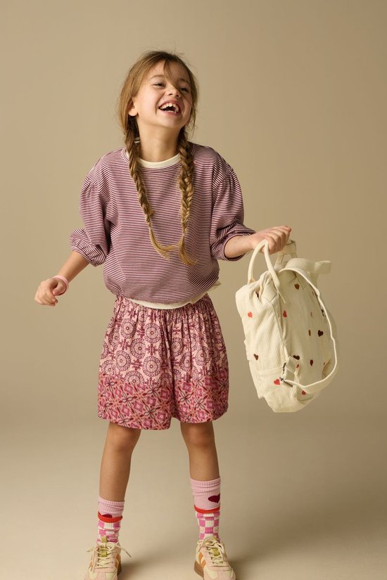 Lichtroze Rok Met Print