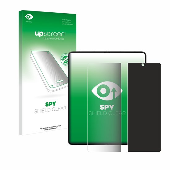 upscreen - protecteur d'écran de confidentialité pour Samsung Galaxy Z Fold 5 (écran intérieur) - Film de protection en aluminium Filtre de lumière bleue
