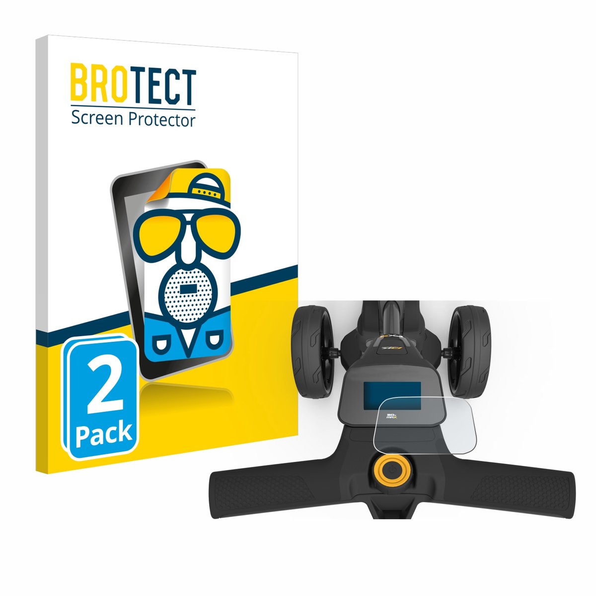BROTECT - Screenprotector voor PowaKaddy FX3 - Folie Beschermfolie matte 2 Stuks