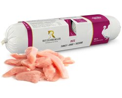Ritzenberger Menu Kalkoen met zoete aardappel gestoomde worst 24 x 400 gram (doos 12 rollen, 9,6 kilo totaal)