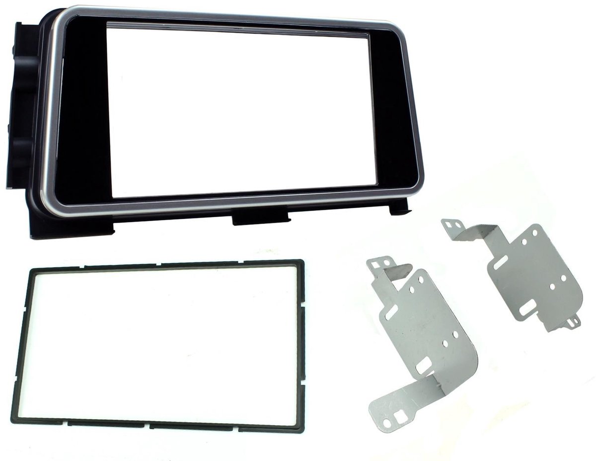 2-DIN frame ECO Nissan Micra 2020 - Piano Zwart