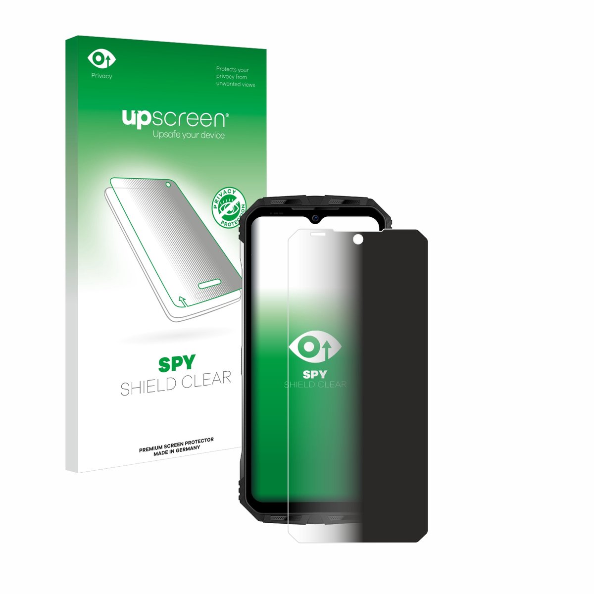 upscreen - privacy screenprotector voor Doogee S100 - Folie Beschermfolie Blauwlichtfilter