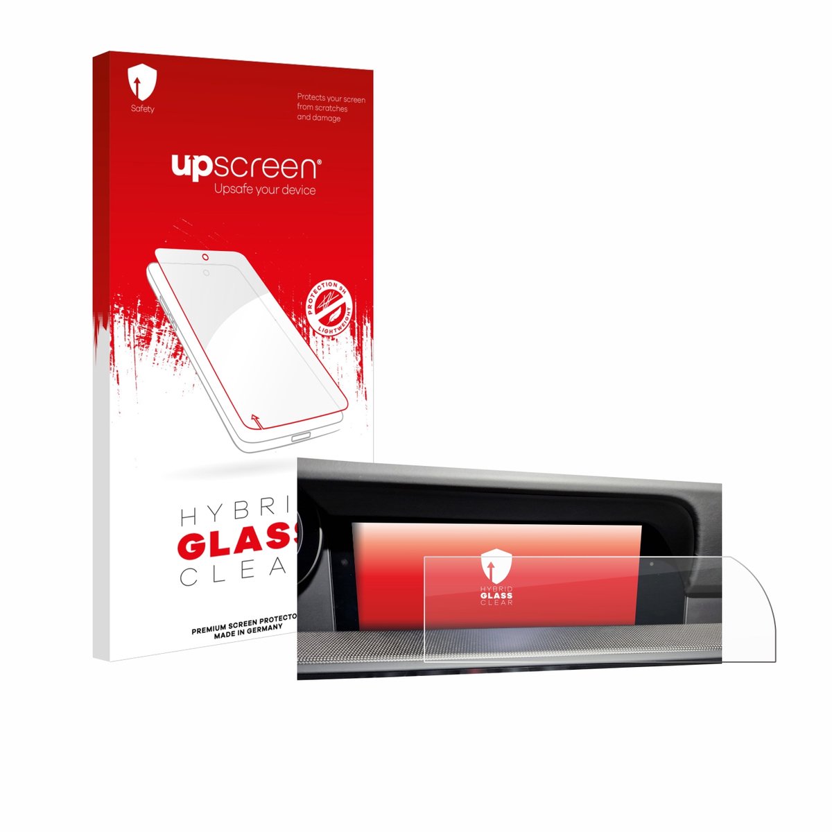 upscreen - Screenprotector voor Porsche 911 Typ 992 Cabrio PCM 6.0 - Folie Beschermfolie Beschermglas transparant