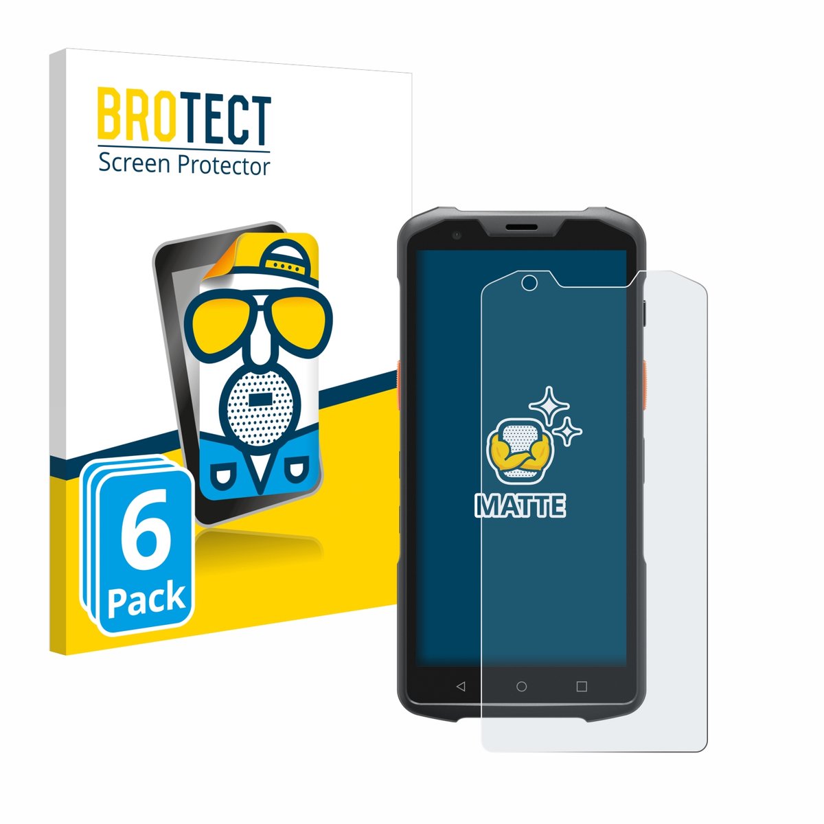 BROTECT - Screenprotector voor Sunmi L2H/ L2s/ L2s Pro - Folie Beschermfolie matte 6 Stuks